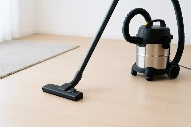 Aspirateur en action sur parquet et tapis au Luxembourg