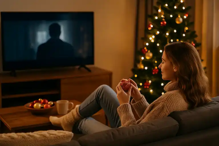 Intérieur cosy au Luxembourg avec plaid et tasse de thé pendant un week-end cocooning